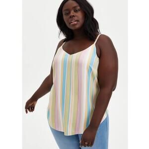 Torrid Ava Desert Striped Challis Tank Top Multi Color Size 10